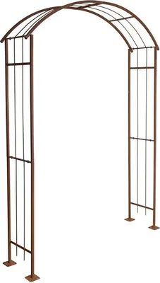 Produktbild von Rosenspalier Rosenbogen Torbogen 160 cm Rankhilfe Rost Metall Kletterhilfe Bogen