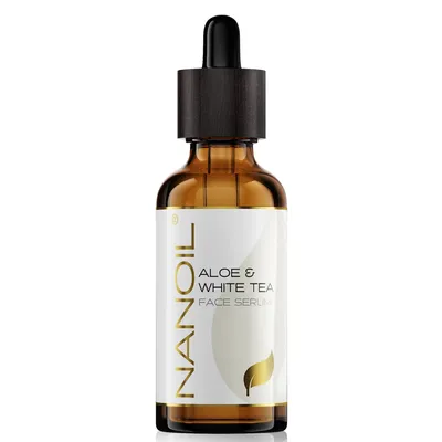 Image de Serum Pour Visage à l’Aloe et au Thé Blanc Nanoil 50ml - Nourrisant, Revitalisant et Antioxydant