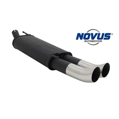 Produktbild von Novus Sport Auspuff 2x76 DTM VW Golf 3 4 Cabrio Endschalldämpfer Edelstahl End
