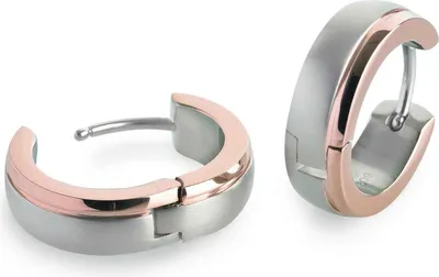 Produktbild von Boccia Titanium 0539-16 Damen Creolen Titan Bicolor Rose