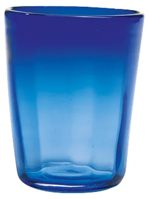 Zdjęcie produktu dla Zestaw 6 szklanek Tumbler Zafferano Bei, niebieskie szkło, dmuchane ręcznie, najwyższej jakości rzemiosło artystyczne, elegancki design do domu