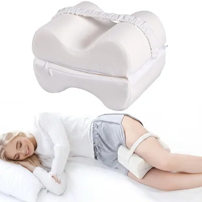 Produktbild von Ergonomisches Kniekissen aus Memory-Schaum für Seitenschläfer