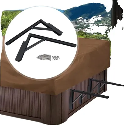 Zdjęcie produktu dla Podnośnik do pokrywy jacuzzi, duża nośność, kompaktowa konstrukcja, czarny