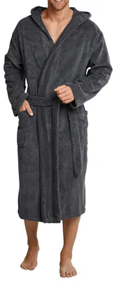 Immagine prodotto di SCHIESSER Accappatoio da uomo con cappuccio - grigio - taglia XL