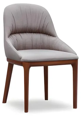 Obrázek produktu pro Bílá dřevěná židle v elegantním designu pro domácnost a kancelář