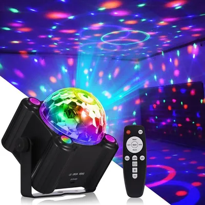Produktbild von LED Dekolicht Partylichter, LED-Farb-Stroboskop-Lichter, Bühnenlicht,Zylindrische lila Zauberkugellampe, LED fest integriert, Stimmungslicht Mit Fernbedienung,Disco Lampe für Party, Bar, Zuhause