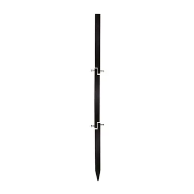 Produktbild von Dreiteiliger Pfosten, schwarz (WG908)
