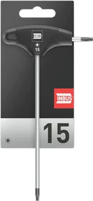 Produktbild von TORX® T-Griff Schraubendreher TX15, mit HybridTouch (INBUS® 70501)