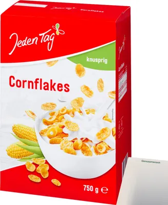 Produktbild von Jeden Tag Cornflakes (750g Packung) + usy Block