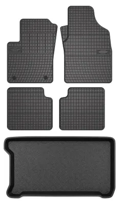 Immagine prodotto di Tappetini gomma SolidPRO + bagagliaio per Fiat 500 2007-2013 5 pezzi