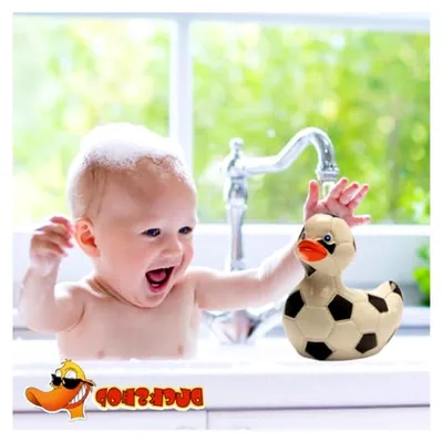 Produktbild von Badeente Rubba Duck - Duckerball - Fußball