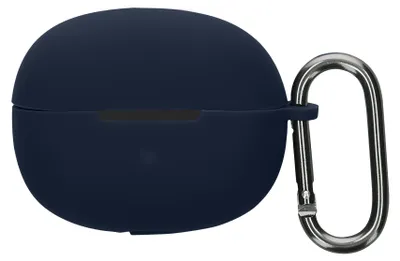 Produktbild von kwmobile Schutzhülle für Shokz OpenDots ONE Hülle - TPU Silikon Case für Kopfhörer Ladecase - stoßfestes Cover mit Karabiner - Dunkelblau