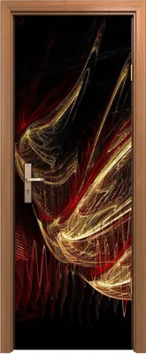 Produktbild von Türposter 70x200 cm Türaufkleber Türtapete Türfolie Klebefolie abstrakte fraktale Malerei