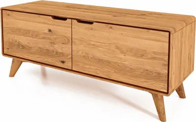 Produktbild von TV-Board Gerg aus Wildeiche massiv 120x40x48 mit 2 Türen
