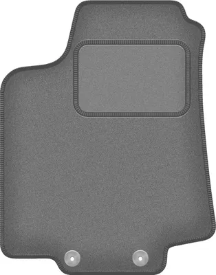 Produktbild von Fahrerfußmatte Velours graphit passend für Volkswagen Golf IV (1998-2002, Cabrio) – mit Befestigungen – passgenau