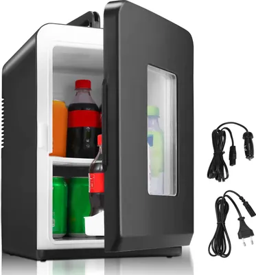 Produktbild von Peviasot 15 Liter 2in1 Mini Kühlschrank Tragbarer mit Kühl- und Heizfunktion, 12V und 230V Minibar Kühlbox für Auto Camping