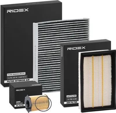 Produktbild von RIDEX Filterset Inspektionspaket Filtersatz für FORD Focus II Kombi (DA, FFS, DS) Focus C-Max (DM2) für VOLVO S40 II (544)