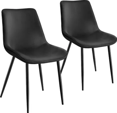 Produktbild von tectake® Set Stuhl Monroe gepolstert, in Samtoptik 48 x 59 x 82,5 cm