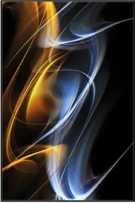 Produktbild von Wallario Wandbild Abstraktes Design, Größe: 61 x 91,50 cm, Poster mit schwarzem Aluminiumrahmen