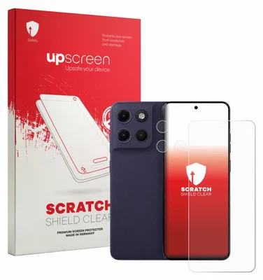 Produktbild von upscreen Schutzfolie für Motorola Moto G17 (Display+Kamera) Displayschutz Displayschutzfolie Folie Klar Transparent