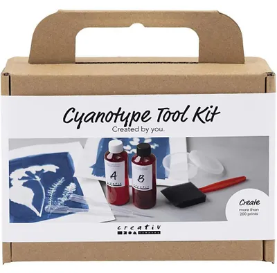 Produktbild von Creativ Company Cyanotypie-Toolkit Blaupause Set für Kinder und Erwachsene