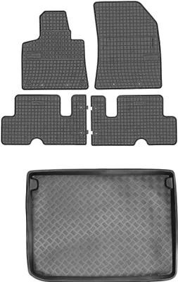 Immagine prodotto di Citroen C4 Picasso II (minivan, 2013-2019) - Set: tappetini in gomma + tappetino per il bagagliaio