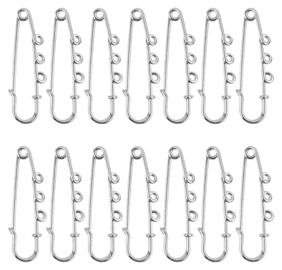 Produktbild von Broschennadeln - 20 Stück zum Basteln und Befestigen - Silber - 50 mm