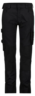 Immagine prodotto di Pantaloni da lavoro elasticizzati DASSY® Dynax Next Women con tasche per ginocchiere, da donna, neri, taglia 42