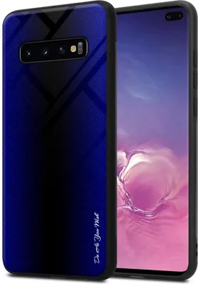 Produktbild von Cadorabo Hülle für Samsung Galaxy S10 PLUS Schutz Hülle in Lila Handyhülle TPU Etui Cover Case Tempered Glas