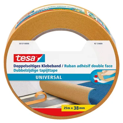 Produktbild von tesa Klebeband doppelseitig Universal 25m x 38mm