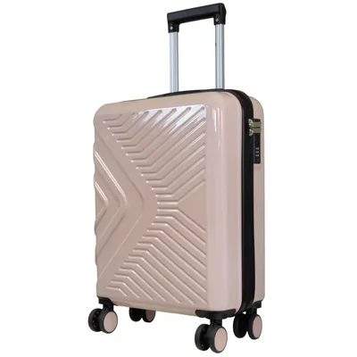Produktbild von Hartschalenkoffer Bergamo Handgepäck 36L 55cm Kabinenkoffer mit 4 Rollen ABS/Polycarbonat roségold
