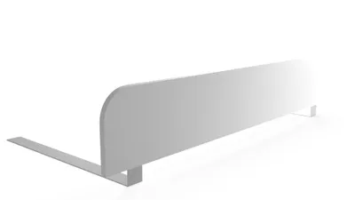 Zdjęcie produktu dla regalik barierka zabezpieczająca łóżeczko 120x20 cm - biała Solidne zabezpieczenie przed upadkiem bez wiercenia - łatwy montaż pod materacem