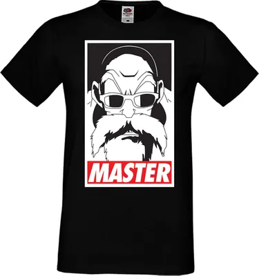 Produktbild von Herren T-Shirt Anime Manga Dragon Anime Manga Ball Z Master Roshi 01 Master Roshi, Man 4XL / Schwarz
