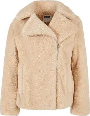 Produktbild von Urban Classics Ladies SHERPA Biker Winterjacke beige - 4XL