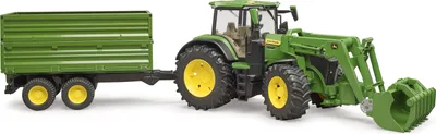 Image de Bruder Farmer - Tracteur John Deere avec chargeur frontal et remorque basculante 1072BRUD03155