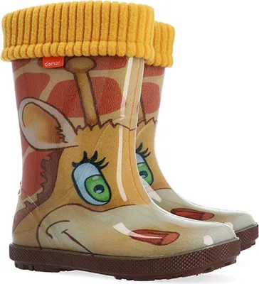 Produktbild von DEMAR Kinder HAWAI LUX Jungen Mädchen Thermostiefel Gummistiefel gefüttert Größe: 28/29, Herstellerfarbe: Giraffe