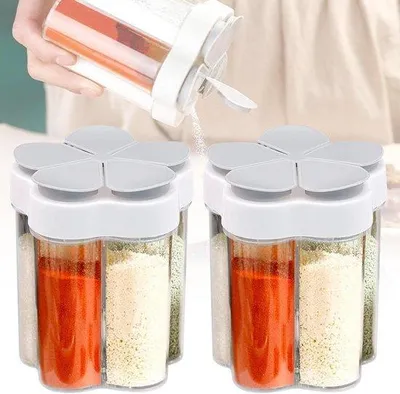 Immagine prodotto di Contenitori per spezie quadrati 5 in 1 trasparenti