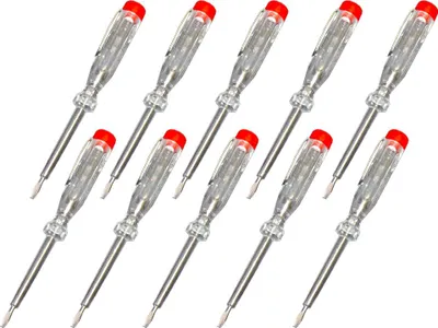 Produktbild von 10 x Phasenprüfer 60mm Spannungsprüfer Prüfer Spannungstester 100-250V
