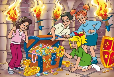 Produktbild von Schmidt Spiele - Bibi Blocksberg, Die Schatztruhe, 100 Teile Puzzle