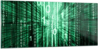Produktbild von Bilder auf glas - Abstrakt zusammenfassungszahlen - 120x50cm - Glasbilder - Wandbilder - Kunstdruck - zum Aufhängen bereit - Wanddekoration aus Glas - Glas Bilder - Wandbild auf Glas - GAB120x50-2290