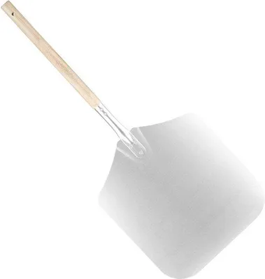 Image de Spatule à pizza 36" en aluminium avec planche à découper et manche en bois