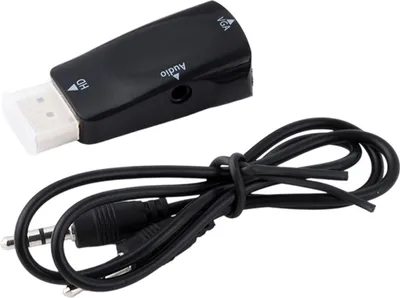 Produktbild von HDMI-zu-VGA-Konverter – Audiokabel – Videoauflösung – Kompakter Adapter mit Audioübertragung – 3,5-mm-Klinkenstecker