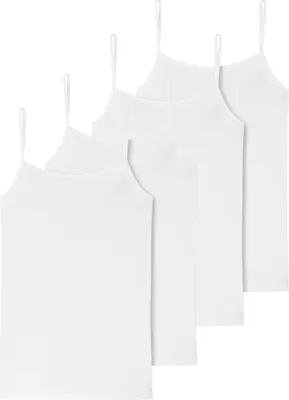 Produktbild von Schiesser 4er Pack 95/5 Organic Baumwolle Spaghetti Top Optimaler Tragekomfort dank natürlicher Baumwolle und Elasthan, Praktischer Mehrfachpack, In seidigweicher, elastischer Single-Jersey-Qualität