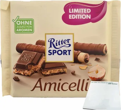 Produktbild von Ritter Sport Amicelli (100g Tafel) + usy Block