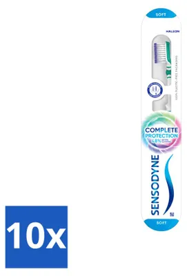 Imagen del producto de 10 cepillos de dientes Sensodyne Complete Protection Soft – Paquete económico – 10 unidades