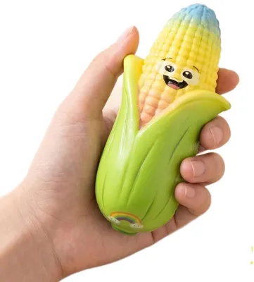 Immagine prodotto di Palla antistress a forma di pannocchia di mais, giocattolo antistress, fidget toy, squishy a forma di pannocchia di mais, giocattolo deformabile