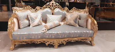 Produktbild von Klassische Dreisitzer Barock Couch Französische Möbel Einrichtung 3er