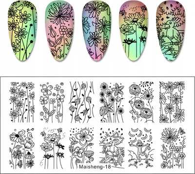 Produktbild von MaiSheng-18 Nagelkunst-Stempelplatte
