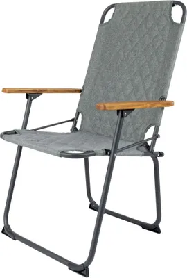 Image de Bo-Camp, chaise de camping pliante Jefferson, gris et vert