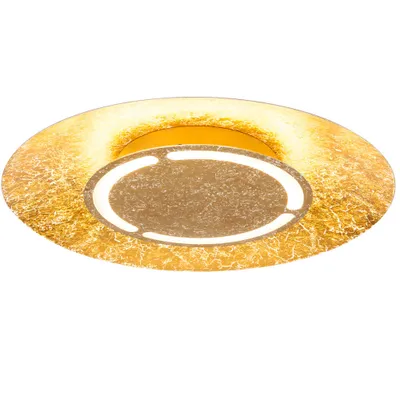 Produktbild von LED Deckenleuchte, Metall, gold, weiß, 50 cm
